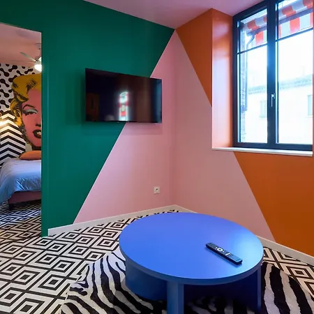 아파트 La Orange - Pop'art - Proche Cite Medievale Et Centre A Pied