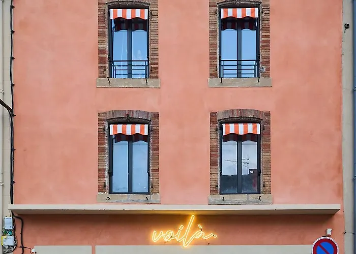 La Orange - Pop'art - Proche Cite Medievale Et Centre A Pied Apartament