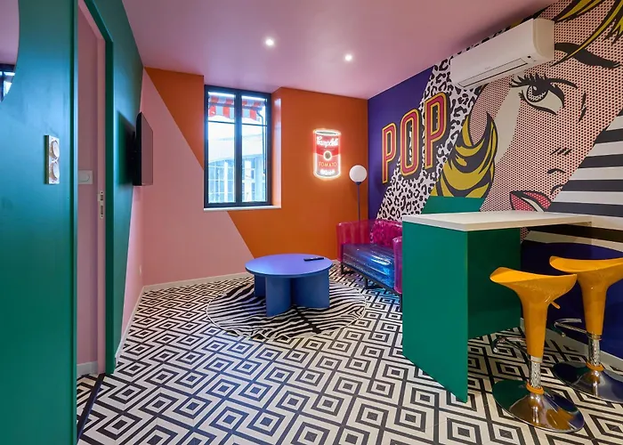 Apartament La Orange - Pop'art - Proche Cite Medievale Et Centre A Pied Carcassonne